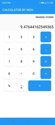 CALCULATOR BY M2H android App screenshot 0