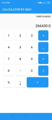 CALCULATOR BY M2H android App screenshot 1